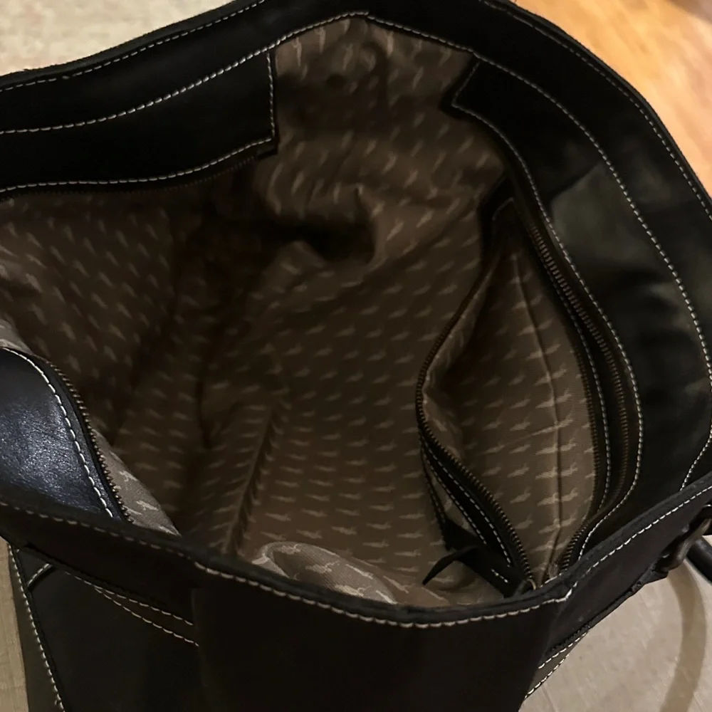 Elegant Black Tote Bag - Preloved